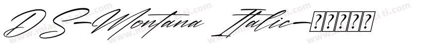 DS-Montana Italic字体转换